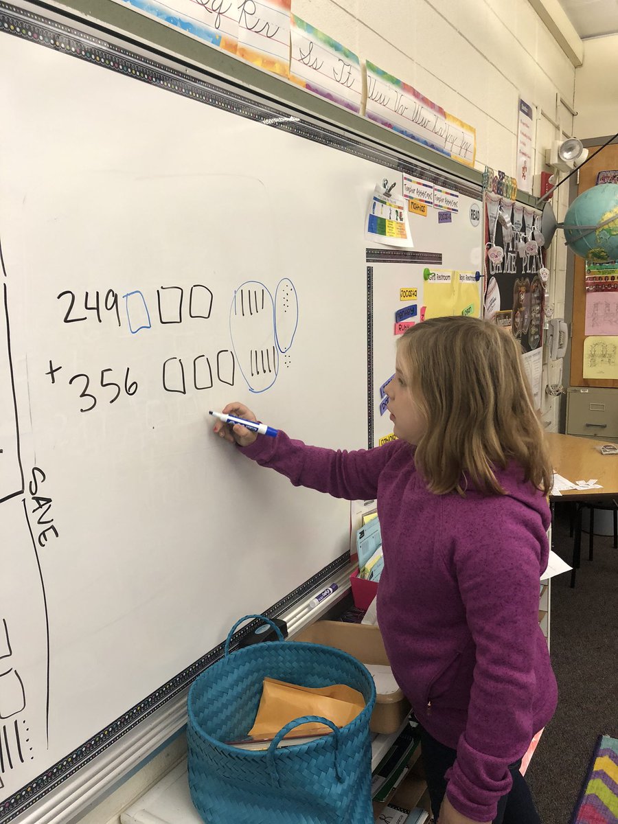 Sulzman3rdGrade's tweet photo. Great #mathgenius leadership today! #proofdrawings #ShowAllTotals #newgroupsabove #newgroupsbelow https://t.co/xuBCRvZgw3