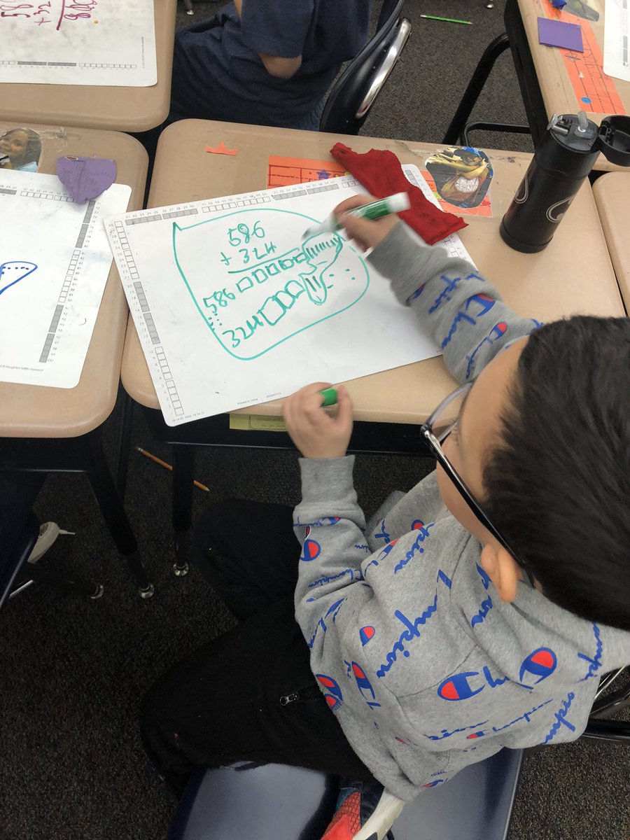 Sulzman3rdGrade's tweet photo. Great #mathgenius leadership today! #proofdrawings #ShowAllTotals #newgroupsabove #newgroupsbelow https://t.co/xuBCRvZgw3