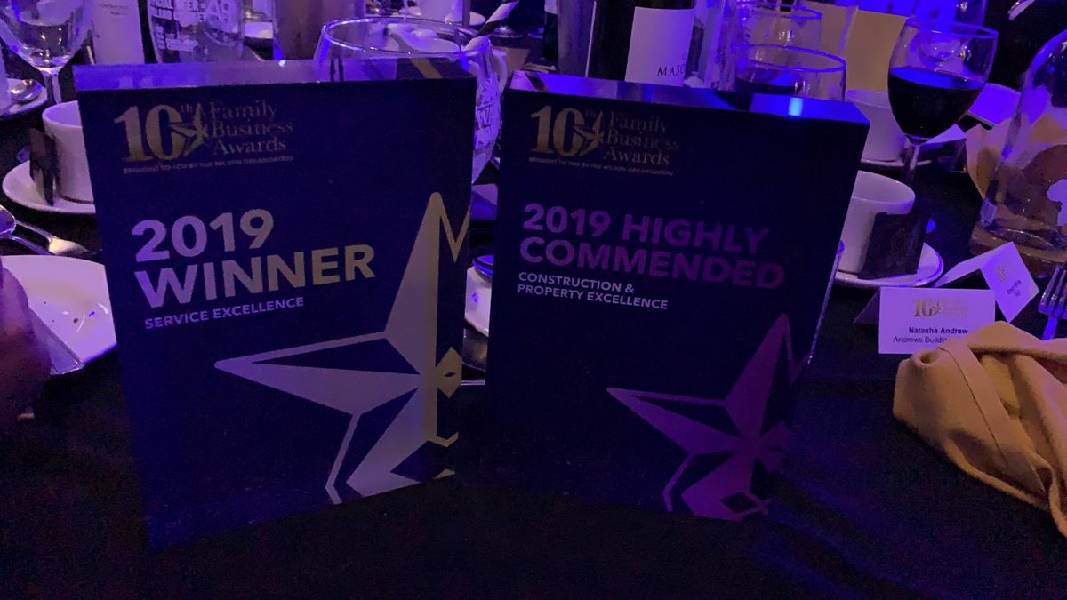 Winners of Service Excellence and Highly Commended for Construction and Property Excellence!!! 

Wow! 😱😱😱😱
