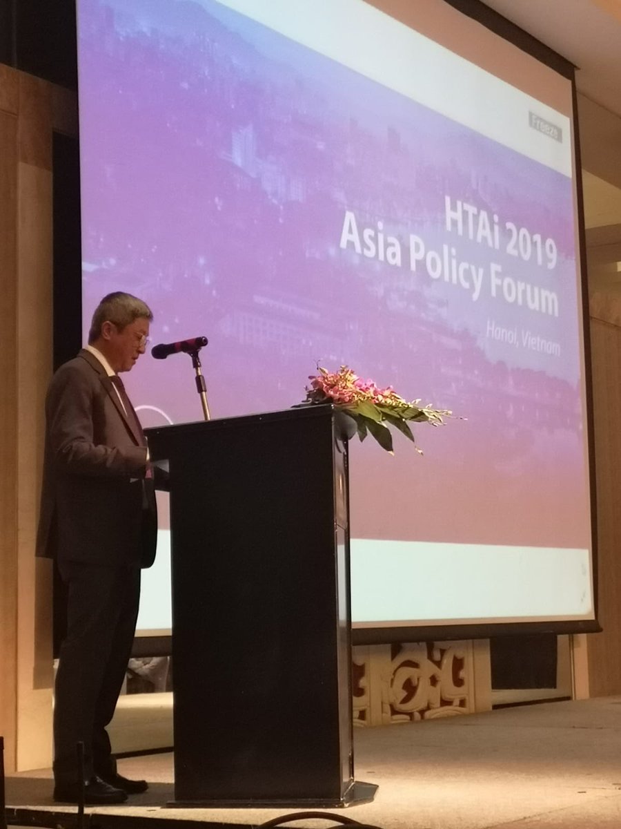 The #HTAiAsiaPF is helping Vietnam focus on the possible role of HTA in investment decisions. This very important issue is being considered practically by the Vietnamese Ministry of Health. (Pictured: Vice Minister Nguyen Truong Son, Nov 7, 2019)