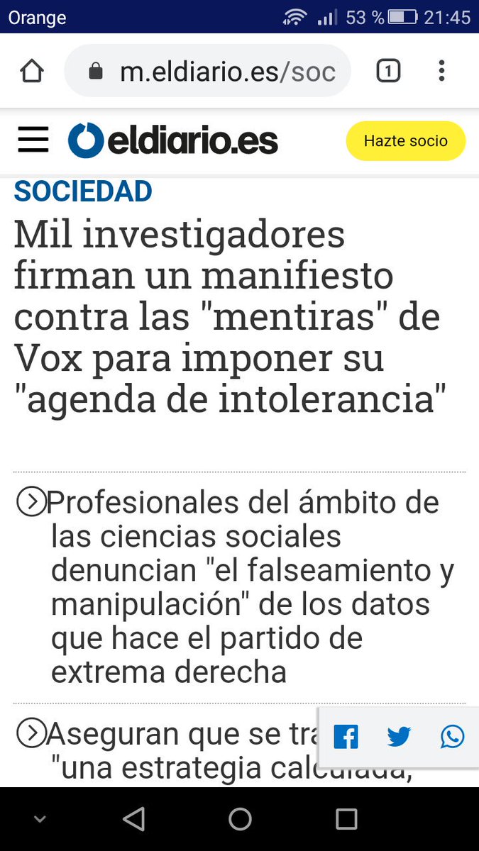 #UltimaOportunidadL6 Vox miente más q habla!