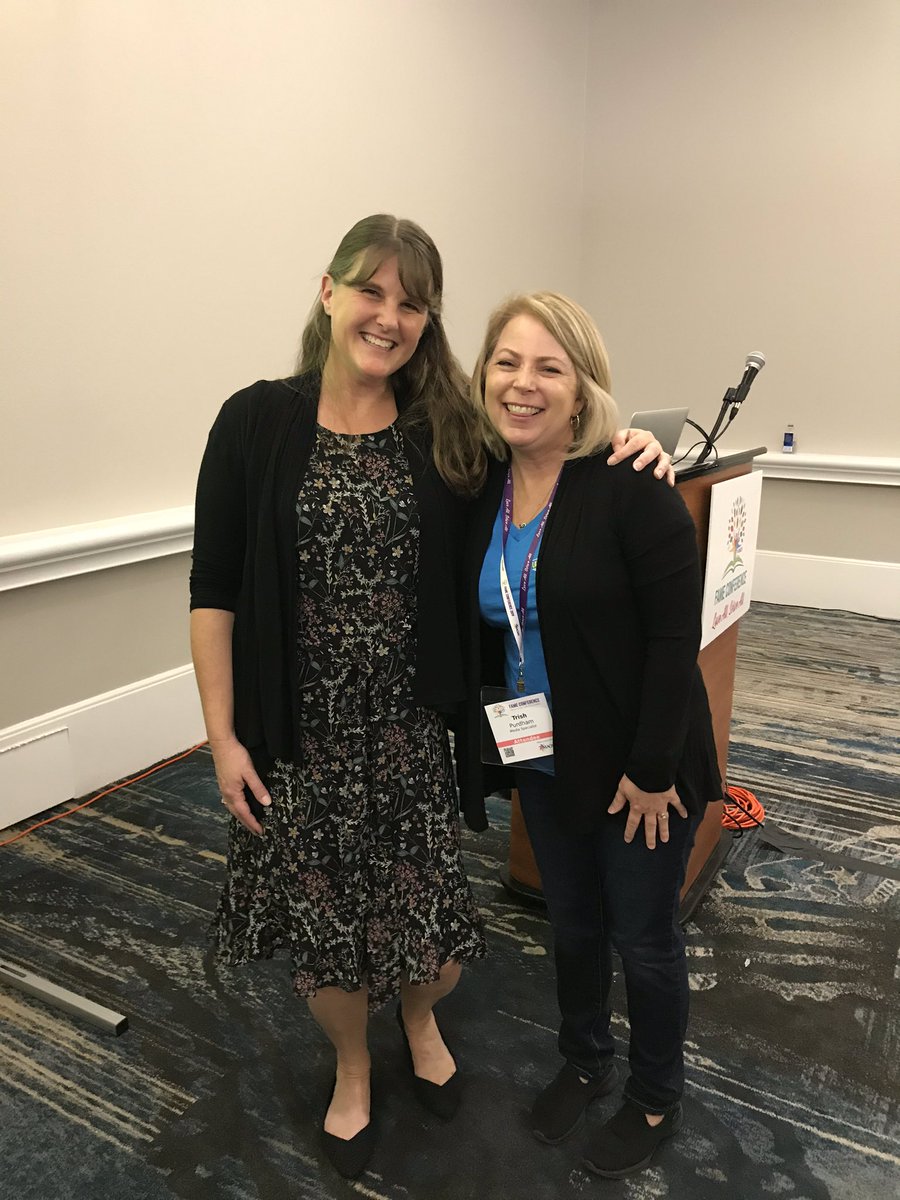 TrishPurdham's tweet photo. One of today’s #FAME19 highlights ==> listening to Kate Messner “It starts with one”. ❤️ @LakeIMMS @KateMessner https://t.co/jfmmWD2EED