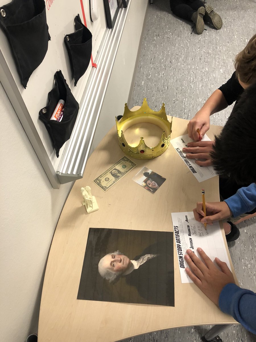 TeachYoSelf_16's tweet photo. Started on the people of the Early Republic today!! Students got to view some “artifacts” from our Founding Fathers before they dive into their contributions to our new nation! #STEAMlearns #STEAMexplores https://t.co/Cv3a6Oga3H
