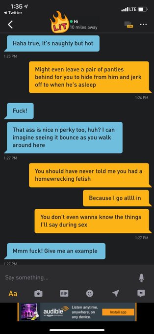 2 pic. I would NEVER homewreck because I don’t believe in bringing women down....

But I never said I