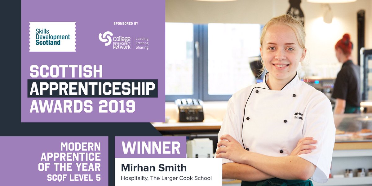 🌟WINNER! 🌟Huge congratulations to Mirhan Smith for winning Modern Apprentice of the Year SCQF Level 5 at the #ScotAppAwards!