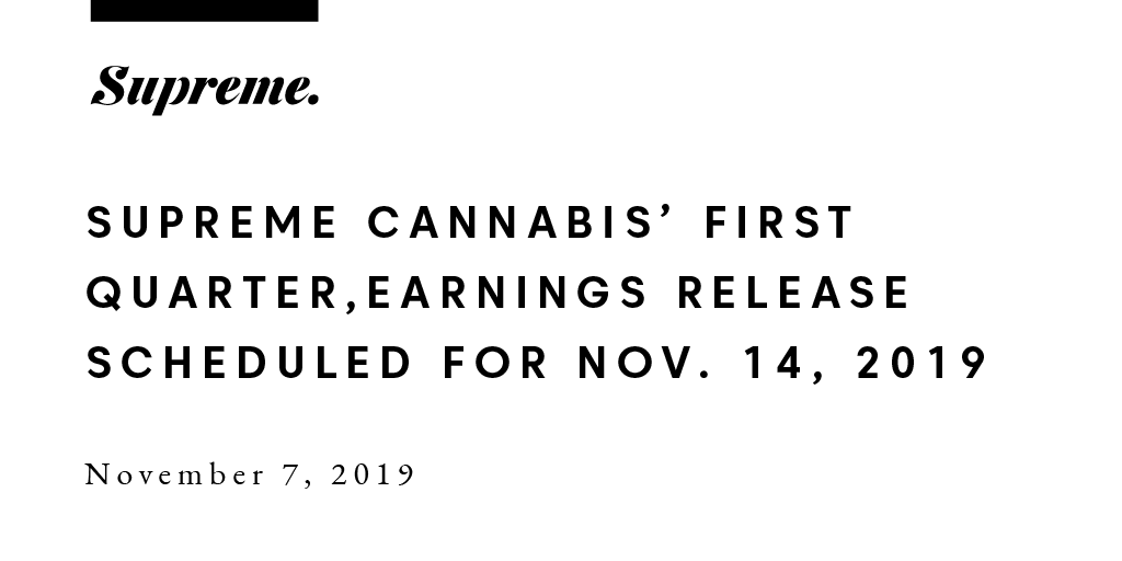 TheSupremeFIRE's tweet photo. Just in: Supreme Cannabis will be releasing its Q1 financial results on Nov. 14th. Click here to learn more: https://t.co/f4si1rDRKt
#FollowTheFire $FIRE #cannabis #cannabisstocks https://t.co/6HVNh3pnwx