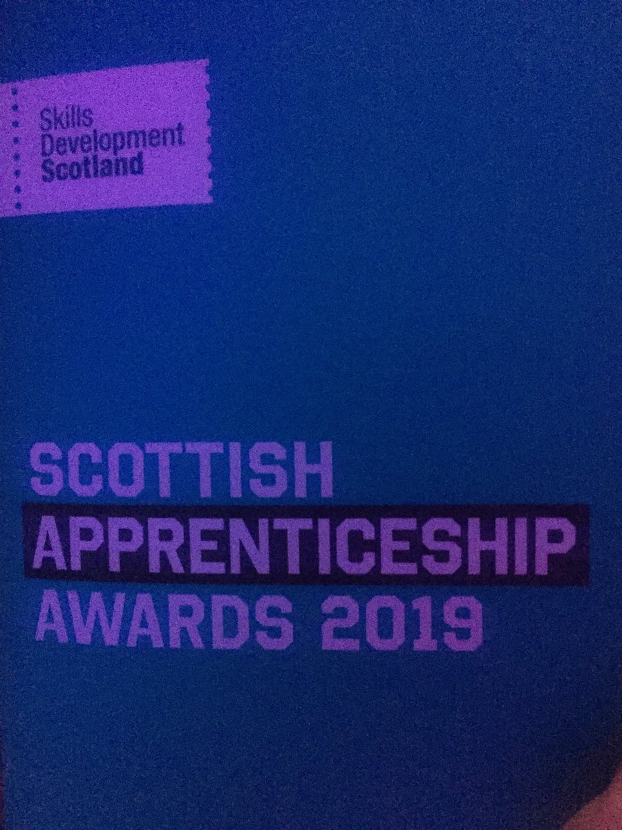 #ScotAppAwards excellent night celebrating the achievements of our apprentices