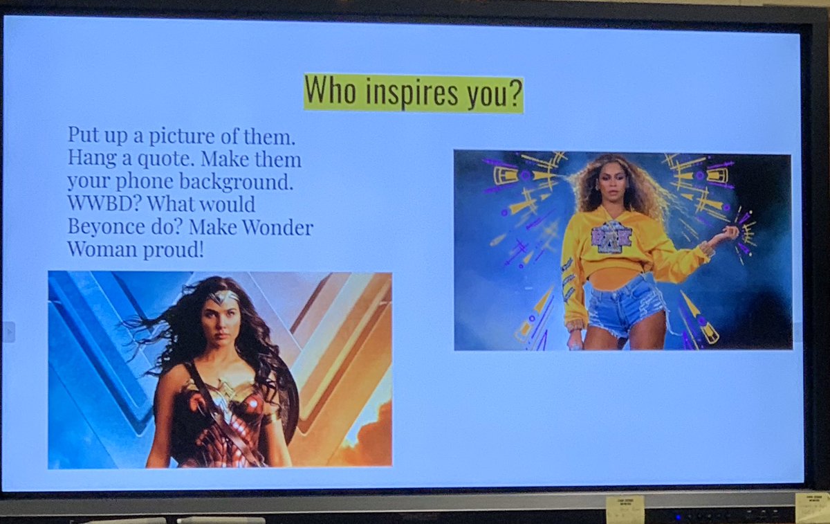 EaglesSouthwest's tweet photo. 🗣A great way to get to know your students🤗 Share with them who inspires you I’m sure they will be amazed and shocked‼️ #BookStudy #TableActivity ⭐️ @suptking #FacultyMtg https://t.co/CAgLIIb1oF