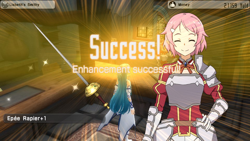 Maverickjubei's tweet photo. I wish the appraisal and enhancing system was more streamlined and there was more help in understanding certain elemental effects for each weapon! #SAOLS @SAOLostSongBN #PSTV #BandaiNamco https://t.co/rRf7zGA8eA