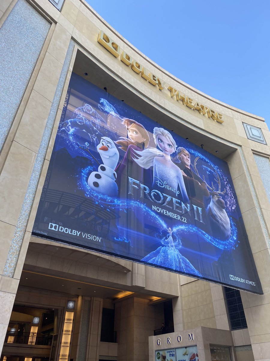 We’re getting ready to let it go, let it gooooo for the second time at the @DisneyFrozen II premiere at the Dolby Theatre! Reply with questions you want us to ask the cast! #Frozen2