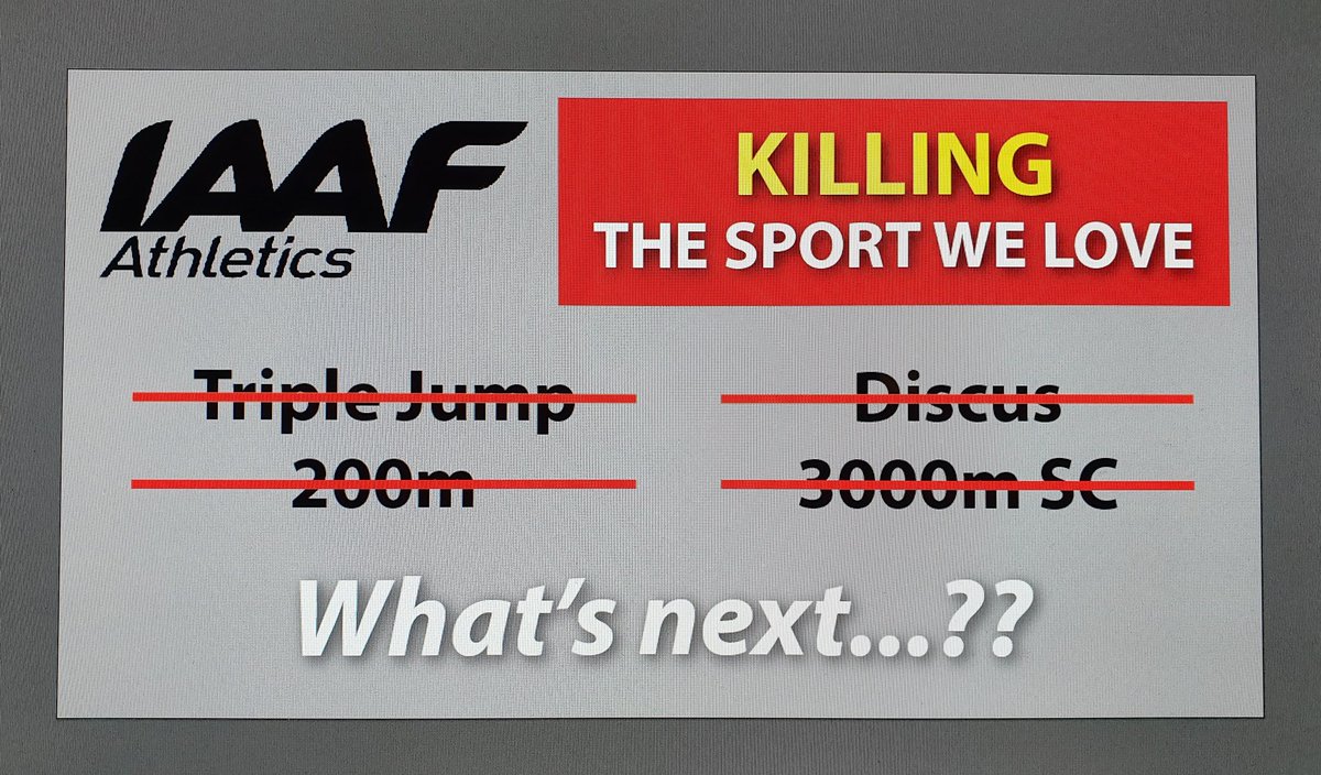 @Taylored2jump @abuongi @WilliamClaye @tripleCIbarguen @PerkovicSandra @Diamond_League @goldengala_roma @iaaforg @atleticaitalia We need to all stand up and make our collective voice heard. It can NOT go on like this. There is too much to lose. I admire you massively as an athlete and role model... so sad the TJ is being dropped. ☹