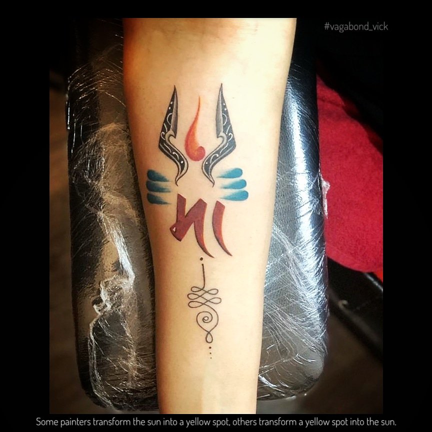 Maa Paa Tattoo with Trishul done by Bharat Khatri at Tattoo Nasha | Tattoo  designs, Tattoos, Maa paa tattoo