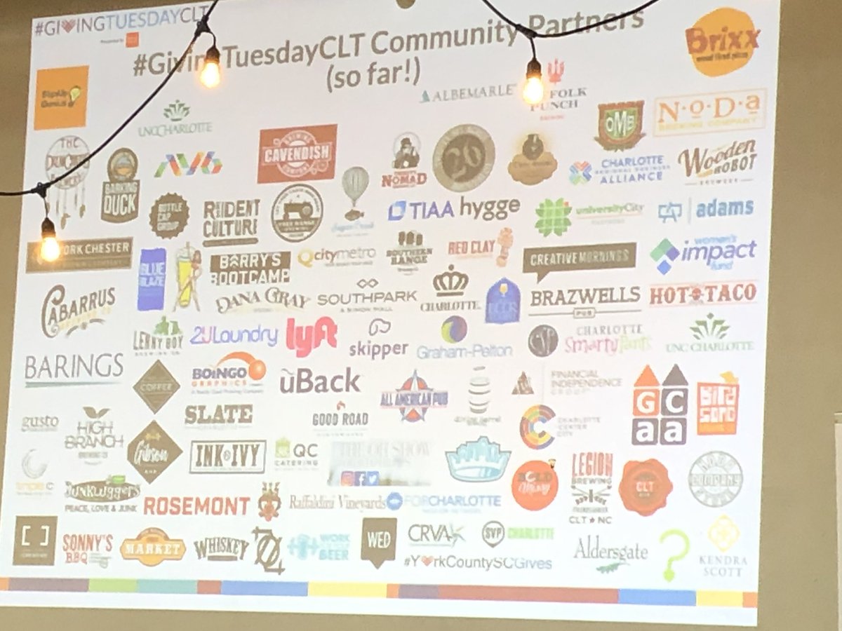 katsnc1's tweet photo. Look at this amazing list of partners supporting #givingtuesdayCLT ! Let’s invite 1 million people to get involved this year on Dec 3rd. #sharecharlotte https://t.co/IJ4MYedmOp