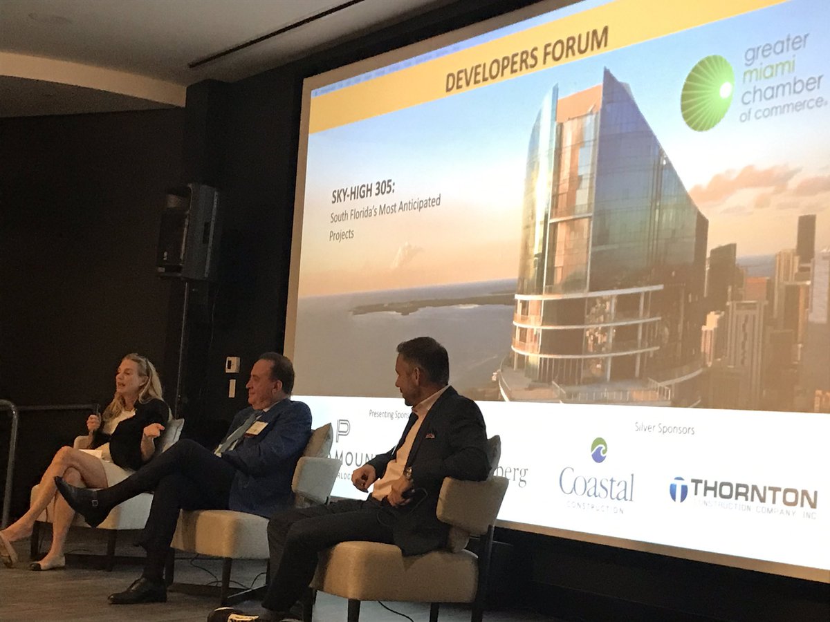 AlfredSanchez58's tweet image. The #DevelopersForum @MiamiChamber looking into 3 major projects: #MagicCity, #Metropica & #SoleMia discussing how each has had to be flexible given the length of time to complete & changes in the world tech and Econ. @ParamountMiami @HudsonsView