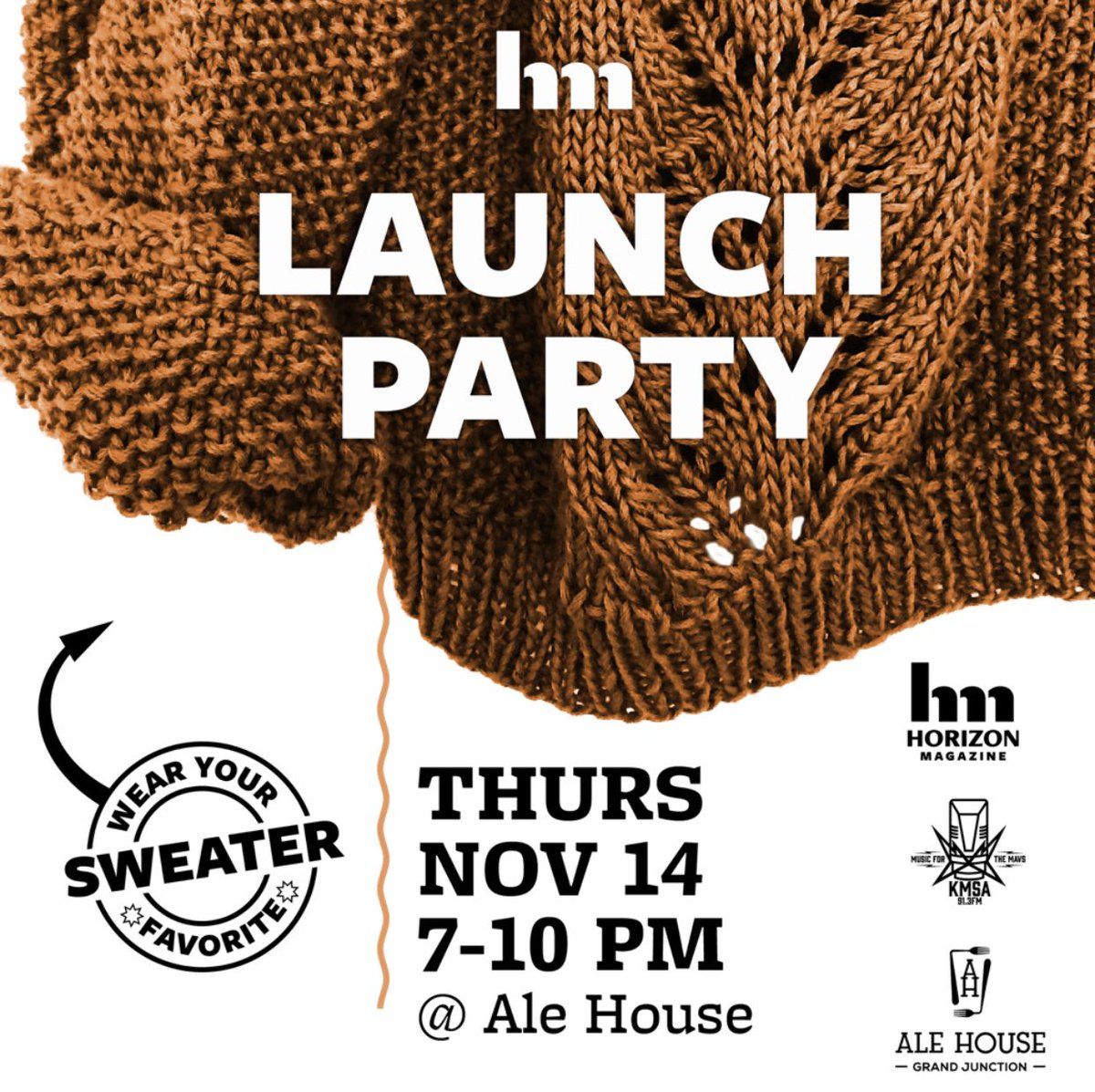 cmuhorizon's tweet photo. We’re extremely excited to share our Fall 2019 issue with you!
.
Our launch party is November 14th from 7-10PM at the @AleHouseGJ!@kmsa913 will be playing, we have trivia with prizes, tasty food, and more! Our theme is cozy sweaters so make sure you wear your best comfy sweater! https://t.co/Zf1ttDgyW0