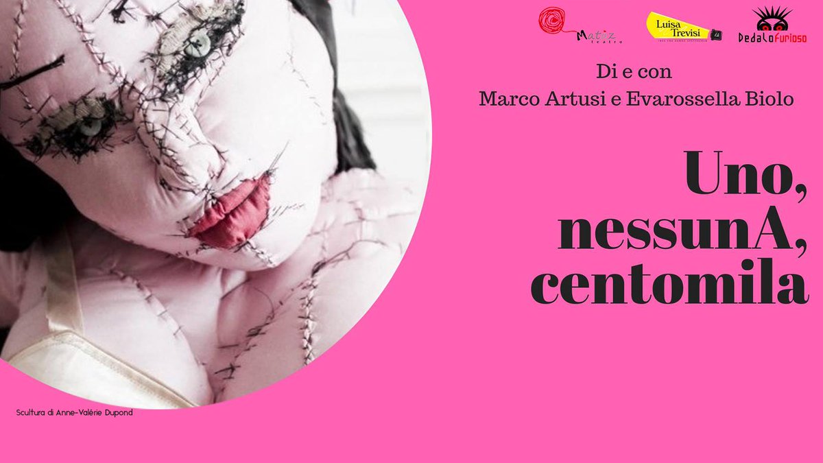 #domani #sabato 23711 al #Teatro Sanson di #Vedelago appuntamento con "Uno, nessunA, centomila"
Racconti e dati per riflettere riguardo alla dolorosa verità della violenza sulle donne, di e con Evarossella Biolo e Marco Artusi | ore 20.30 | Ingresso Gratuito