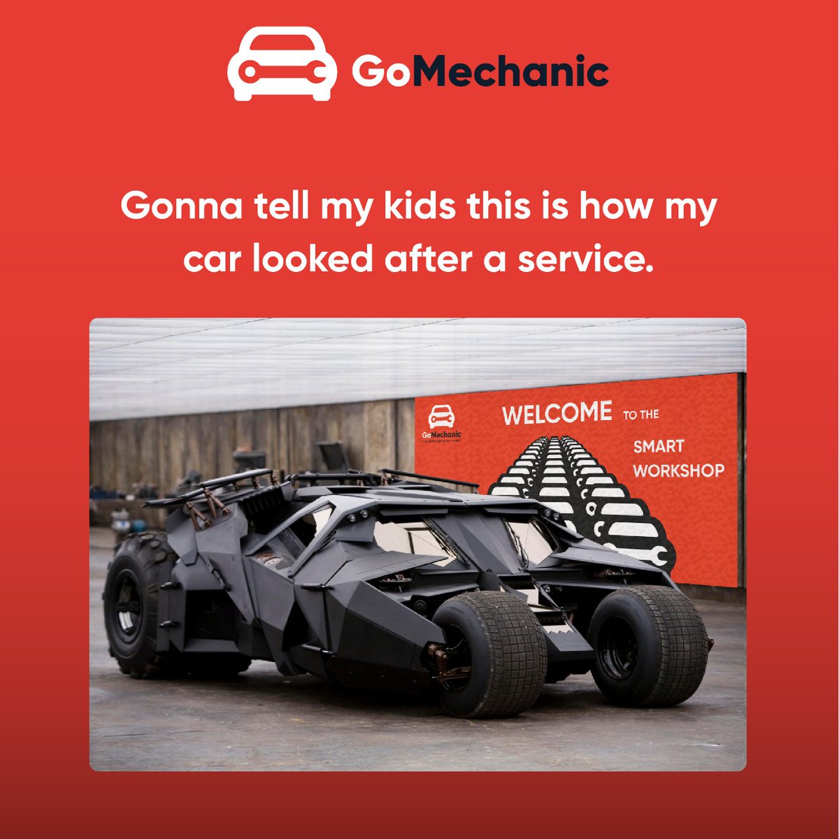 gomechanicindia's tweet photo. Also #GonnaTellMyKids that Batman beat Joker with our help.

#CarCare #CarService #Gomechanic #Gomechanicapp #CarServicing #Funny #Memes #PostOftheDay #Batman #Thedarkknight #Joker #trending https://t.co/mDCkemRiFQ