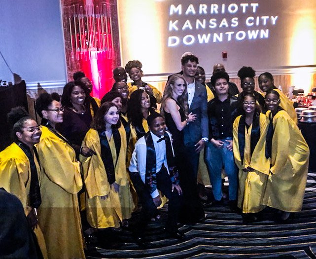 KCPS (@kcpublicschools) on Twitter photo Last night, <a href="/PatrickMahomes/">Patrick Mahomes II</a> announced that the <a href="/KcpsFoundation/">KCPS Foundation</a> is among the first grant recipients selected by his 15 and the Mahomies Foundation! @MarkBedell_KCPS and <a href="/NCWhite88/">Nicole Collier White</a> were at last night's gala, along with the <a href="/KCPS_Paseo/">KCPS_Paseo</a> choir, who performed "Rise Up." #grateful Last night, <a href="/PatrickMahomes/">Patrick Mahomes II</a> announced that the <a href="/KcpsFoundation/">KCPS Foundation</a> is among the first grant recipients selected by his 15 and the Mahomies Foundation! @MarkBedell_KCPS and <a href="/NCWhite88/">Nicole Collier White</a> were at last night's gala, along with the <a href="/KCPS_Paseo/">KCPS_Paseo</a> choir, who performed "Rise Up." #grateful