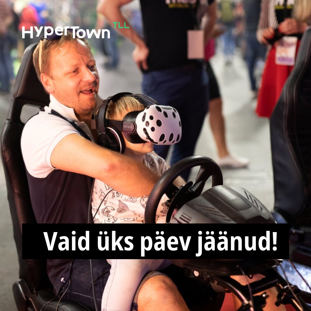 HyperTown TLL on juba ühe päeva pärast! 😲
Ära maga võimalust maha, haara oma HyperTowni pilet kohe ja säästa 10%! 👌
--
HyperTown TLL is just one day away! 😲
Don’t wait until the last minute! Get your HyperTown ticket online today and save up to 10%! 👌

hypertown.pro