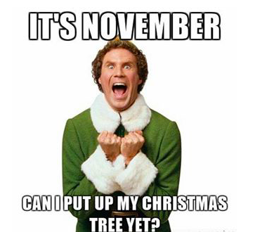 It's #FriYAY!  November is almost over, do you have your Christmass tree up already?