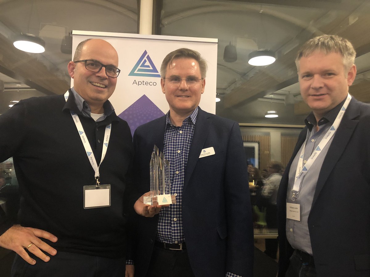 #aptecolive Thanks to the whole Apteco Team for the fantastic award!