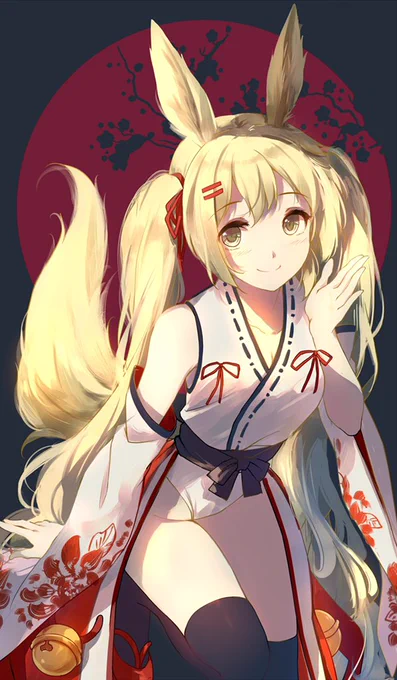 獣耳 #初音ミク #巫女 