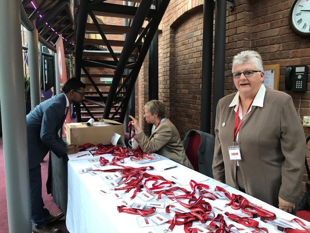 SCST (@scstcouncil) on Twitter photo The start of the day with the incredible welcome team at this year National Update Meeting #SCSTNUM19 Excited for the amazing speakers today <a href="/Angelafifty/">Angela Douglas MBE</a> @HeadNSHCS <a href="/DaveRichley/">Dave Richley</a> <a href="/catherinemross/">Prof Catherine Ross</a> <a href="/DrNolanStain/">Nolan Stain</a> The start of the day with the incredible welcome team at this year National Update Meeting #SCSTNUM19 Excited for the amazing speakers today <a href="/Angelafifty/">Angela Douglas MBE</a> @HeadNSHCS <a href="/DaveRichley/">Dave Richley</a> <a href="/catherinemross/">Prof Catherine Ross</a> <a href="/DrNolanStain/">Nolan Stain</a>