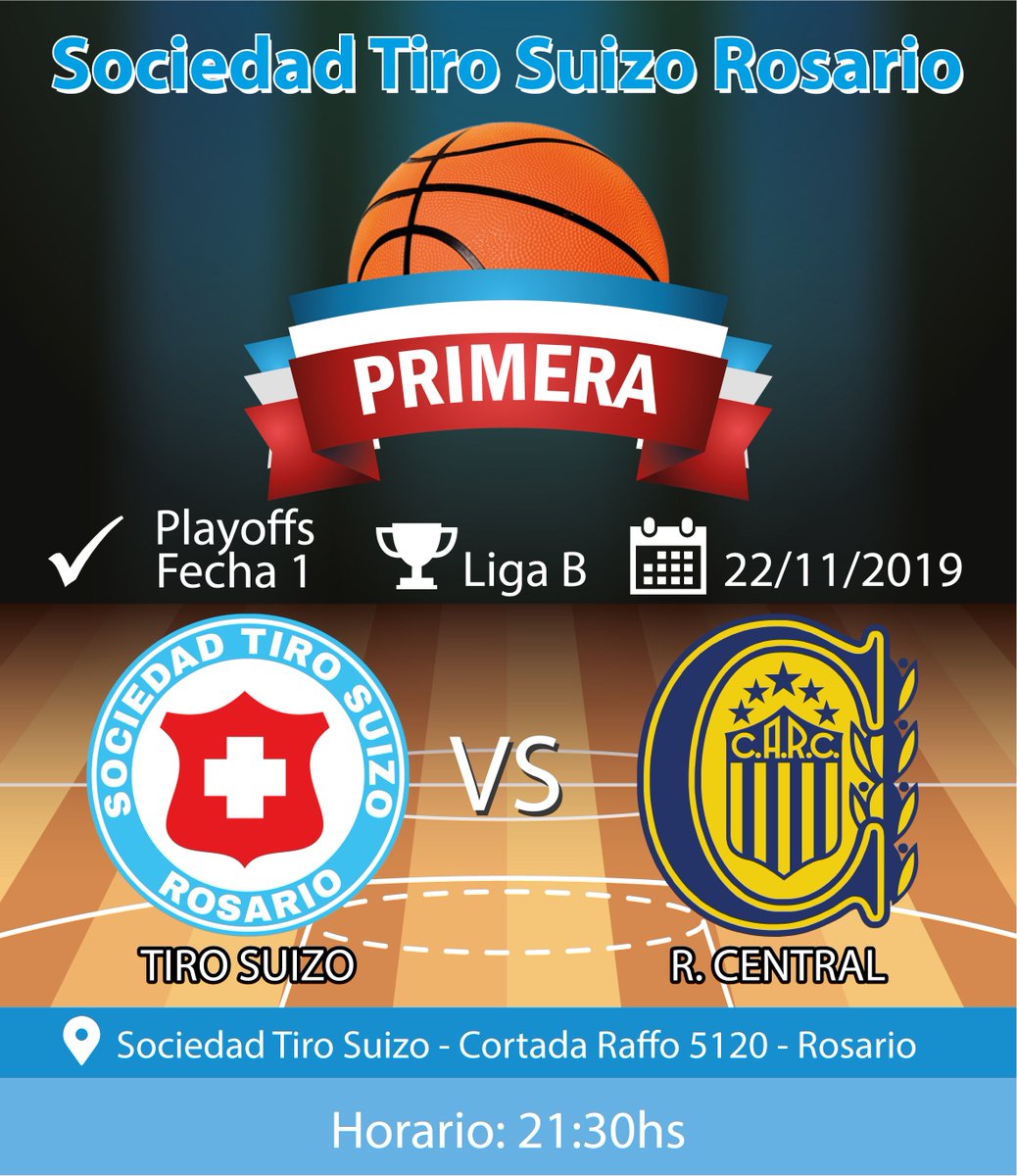 🇱🇺🏀Ésta noche recibiremos al Club Rosario Central por la primer fecha de los Playoffs del torneo de Primera B🏀🇱🇺