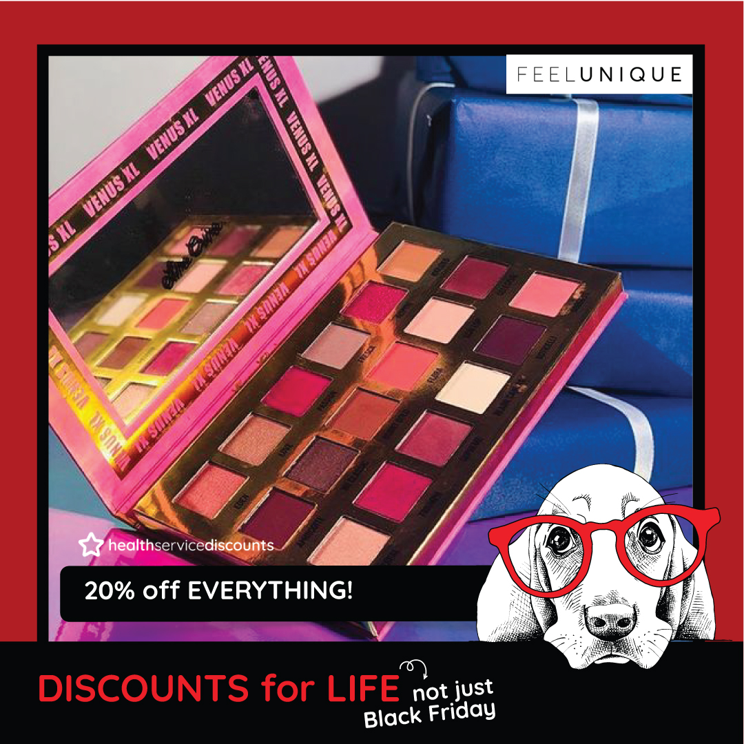 hs_discounts's tweet image. Feel Unique have 100's of beauty must-haves this Christmas and what better than 20% off EVERTYTHING! 😍💄 bit.ly/2qS1qnk #feelunique #healthservicediscounts