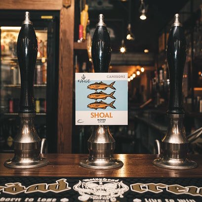 Our second seasonal beer sees the return of our 4.2% blonde beer Shoal.  Available May + June this beer is brewed using lager and wheat malts. A collection of 3 world hop varieties are used in this brew to give a pint packed full of citrus and spicy flavours 🐟⚓️