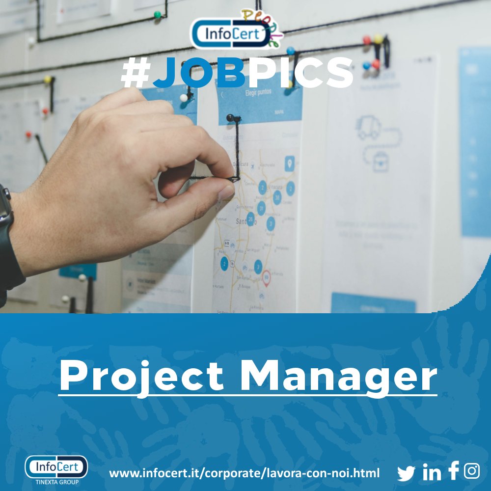 InfoCertSpA's tweet photo. #JobPics #ProjectManager #Lavoro

Sei un Project Manager con esperienza nel settore IT? Entra nel team!! https://t.co/Bg9ebR7KbI https://t.co/gEddGjJYa5