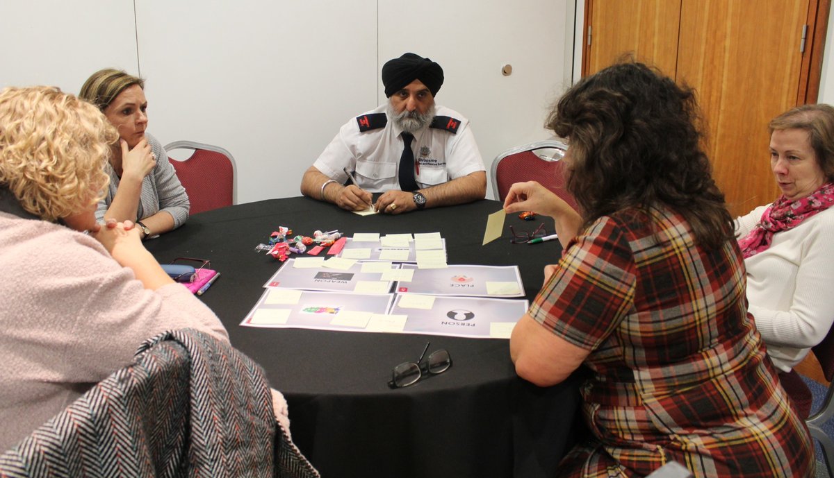 TelfordWrekin's tweet photo. This afternoon’s workshops include themes around crime and young people, youth related knife crime, modern slavery and exploitation and safeguarding young people. #workingtogether https://t.co/ocIxTe3Cu2