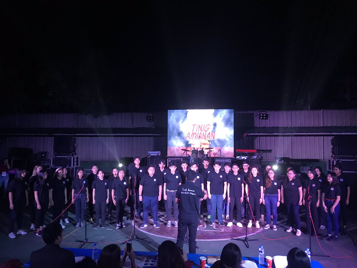 upboutcrop's tweet photo. Tinig Amianan presents an intermission number. The block performances will resume afterwards.
#FreshieNight2019
#IskolarNgBayan
#Intayon https://t.co/s8wdBglj3F