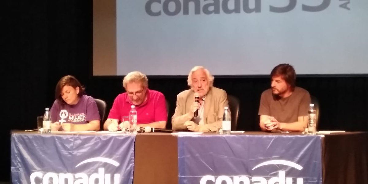 <a href="/AHORA/">ahora</a> comenzó el Congreso Extraordinario de #CONADU en <a href="/UNAJ_oficial/">UNAJ</a>