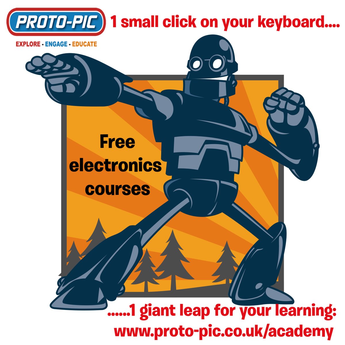 Proto_Pic's tweet image. From learning to solder, to creating a #raspberrypi calculator, monitoring your heart rate to creating a goal counter for your netball / basketball ring... head over to the #Proto_PIC #Academy &amp;amp; learn for free proto-pic.co.uk/academy #freecourses #STEM #freeonlinecourses #Arduino