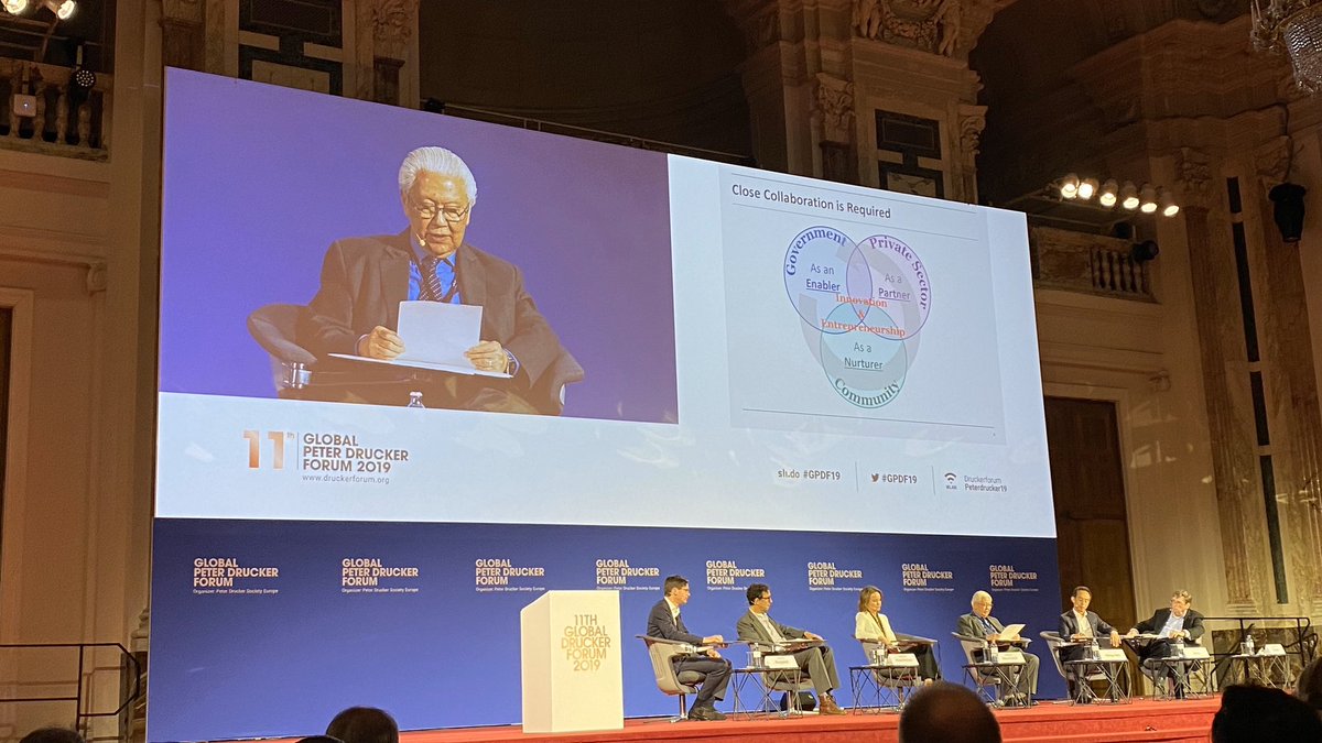 michael_leber's tweet photo. Former president of Singapore, pointing out the importance of close collaboration within a common ecosystem. #GPDF19 https://t.co/Dg8k9T6PLa