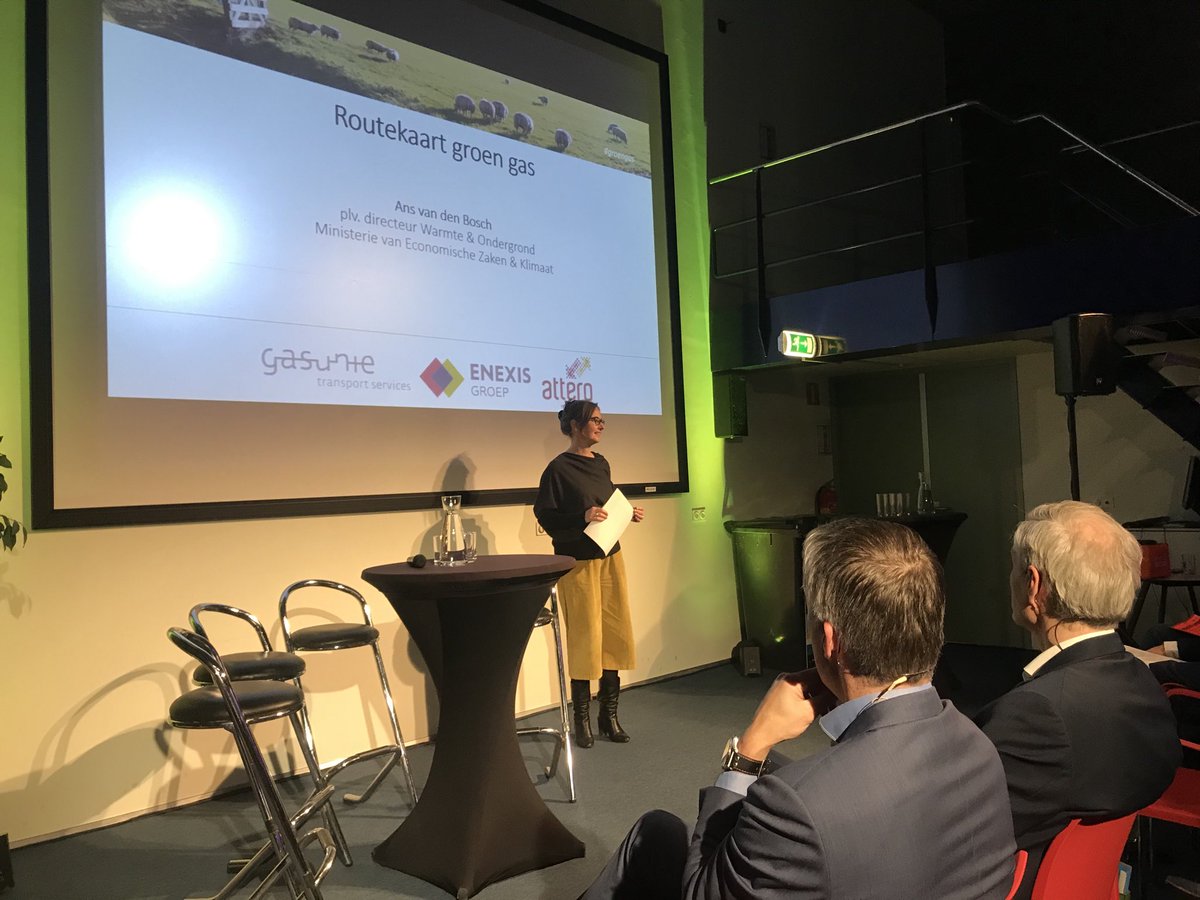 Bij het Seminar “Waarde van Groen Gas” deelt Ans van den Bosch de visie over de Routekaart #GroenGas.