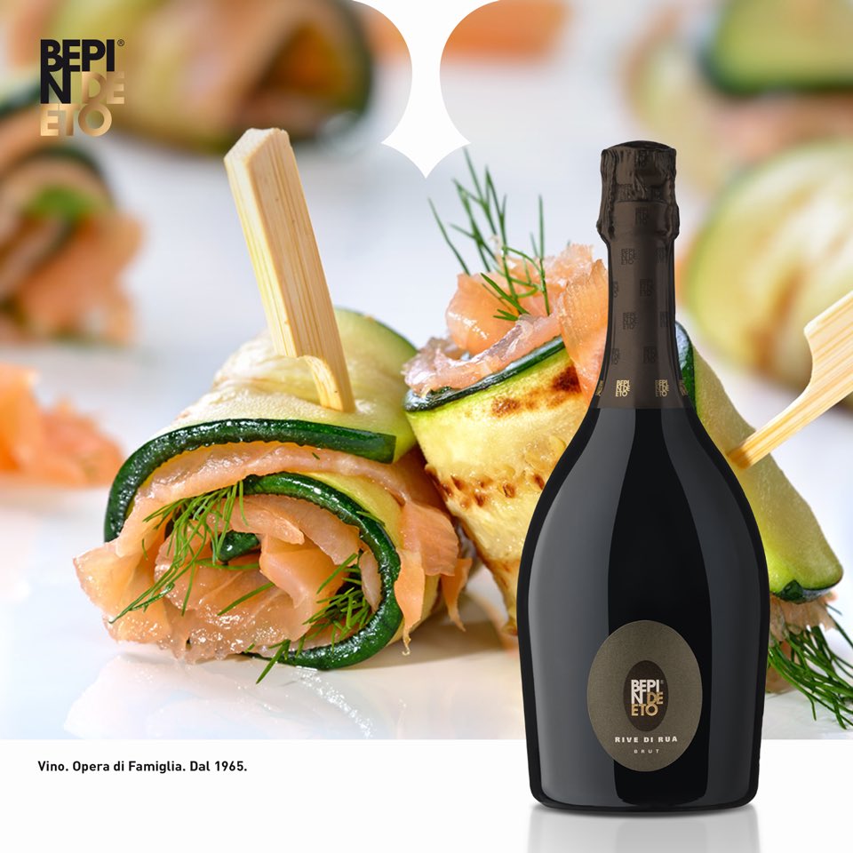 🍾🍢 Spumante da tutto pasto, è ottimo anche con antipasti di pesce, crostacei e molluschi. Oggi vi presentiamo il nostro #RiveDiRua, uno spumante morbido, fresco ed elegante al palato. Scoprite tutte le sue caratteristiche: bit.ly/2KwJOo0 #BepinDeEto