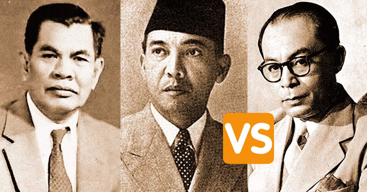 Soekarno kemudian membantah pendapat Hatta. Soekarno menilai kekuasaan kerajaan Majapahit dulu melebar sampai Papua (sependapat dgn Yamin).Maka dari itu, Ketua BPUPKI (Radjiman), mengadakan voting. Yang berakhir pada 39 suara untuk pendapat Yamin-Sukarno & 6 suara untuk Hatta.