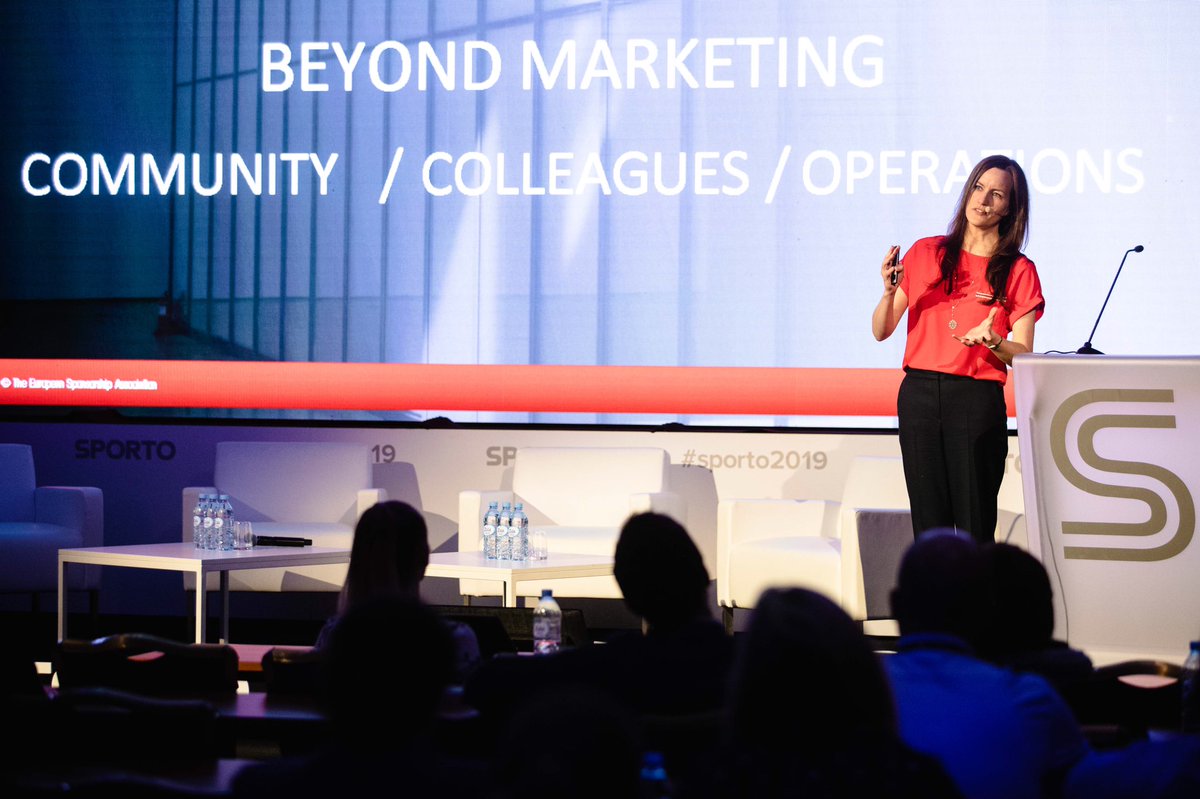 Opening the second day of #sporto2019 is <a href="/SophieLJMorris/">Sophie Morris</a> (<a href="/EuropSponsAssoc/">European Sponsorship Association (ESA)</a>). She is joined by <a href="/veljkoni/">Veljko Odobašić</a> (Sport mts - Telekom Serbia Group) and Gregor Mauko (Toyota Adria) in discussing challenges in sponsorhips. 
#sporto2019