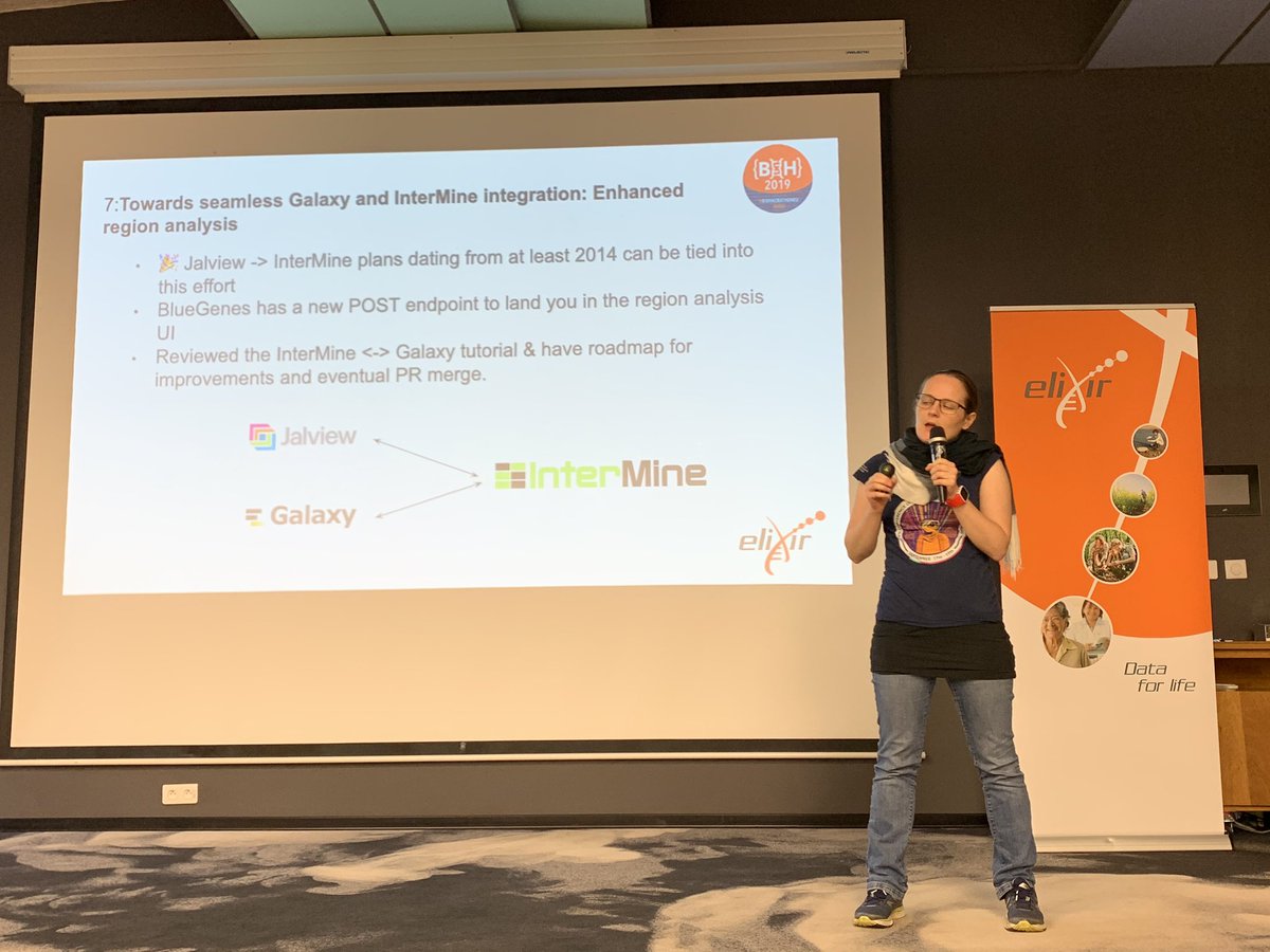 ELIXIREurope's tweet image. Next four projects take a look at #raredisease software development &amp;amp; #beaconAPI with #CNVs. Integration with @galaxyproject  through #training with #gallantries &amp;amp; how @intermineorg  is working with galaxy &amp;amp; @Jalview &amp;amp; #beacons!