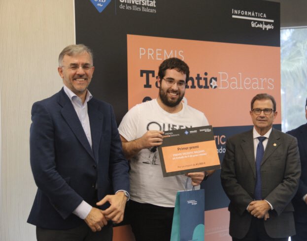 Enhorabuena a Marc Munarel premio TalenTIC a su TFG sobre m-health en heridas quirúrgicas.

Fruto de la colaboración entre disciplinas como <a href="/SCOPIA_UIB/">SCOPIA</a>, de matemáticas y el nuestro con <a href="/Andreacmmj/">Andrea Craus Miguel</a> y yo mismo en cirugía de <a href="/fmedicinauib/">FMedicinaUIB</a>

¡Felicidades!

diari.uib.es/arxiu/Marc-Mun…