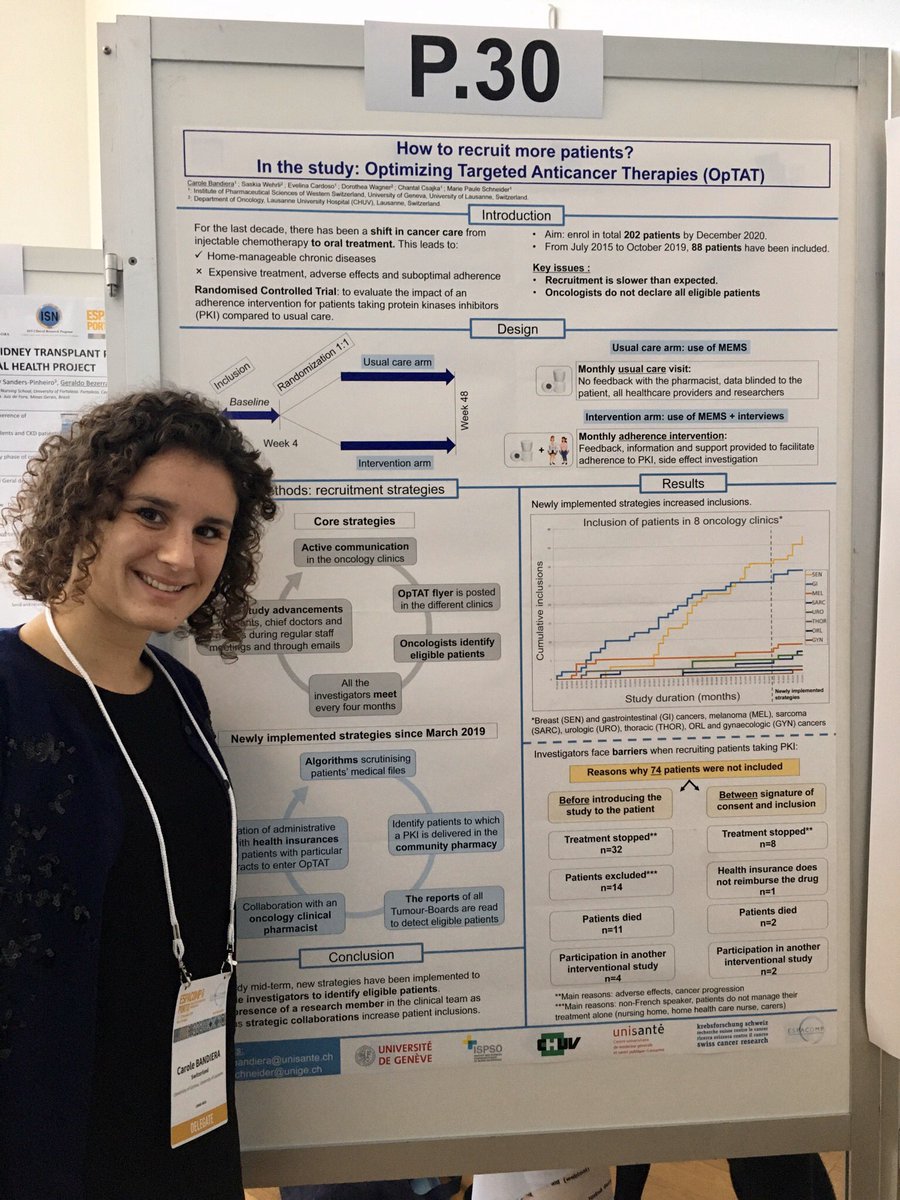 Recruiting patients in adherence clinical studies is challenging, how can we improve inclusions rate? Sharing experiences with <a href="/RossSkrabal/">Dr. Xiomara Skrabal Ross</a> at <a href="/SocMedAdherence/">ESPACOMP</a>