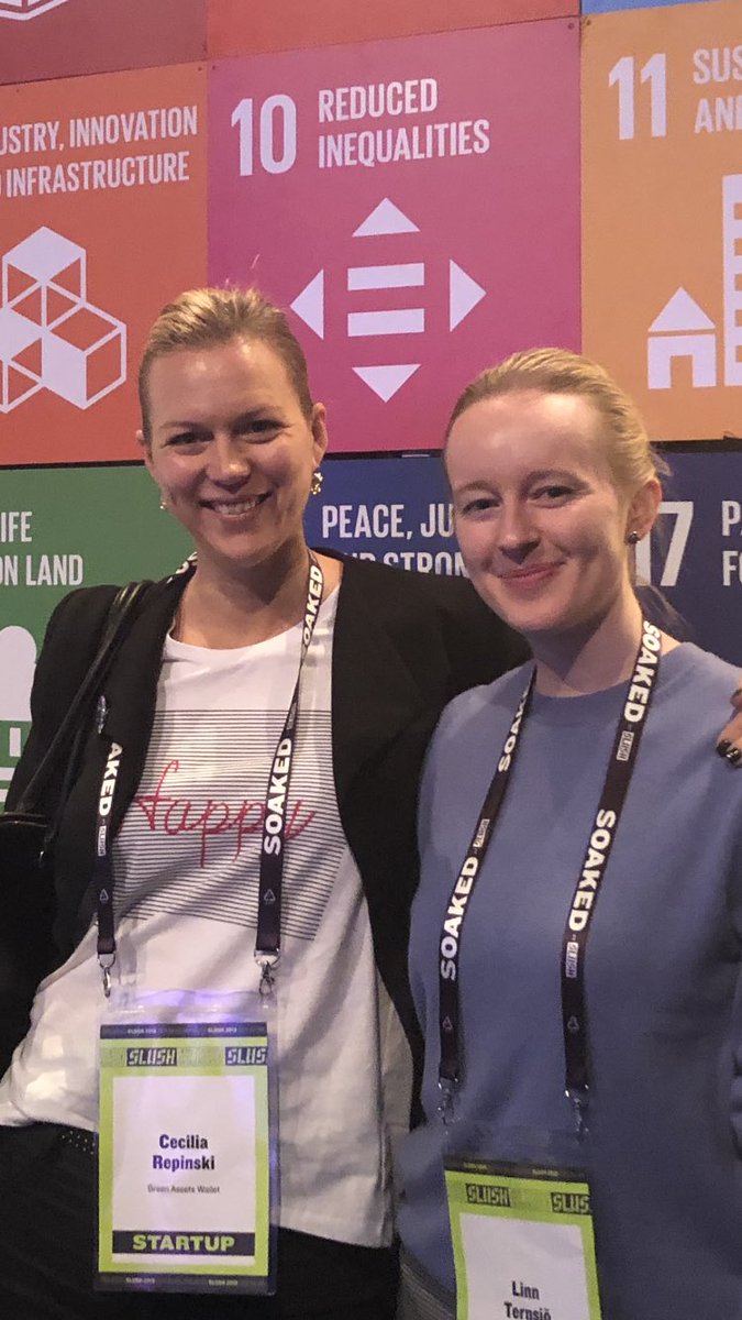 First time ”slushing” <a href="/SlushHQ/">Slush</a> taking a breather at the <a href="/UN_SDG/">UN Sustainable Development Group 🇺🇳</a> corner!! 😇Thank you <a href="/Nordea/">Nordea</a> for 2 great days as part of our #Nordic #Ideas #Award for the Green Assets Wallet @teamchromia <a href="/4irelabs/">4IRE</a>