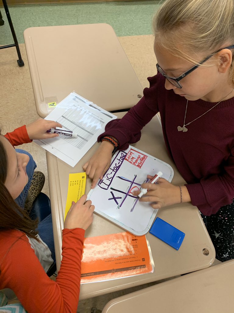 Practicing our livebinders in a fun game of tic-tac-toe!  We are getting ready for TCAP! <a href="/GrandviewES/">Grandview School</a> <a href="/racheladamstn/">Dr. Rachel Adams</a> #educatingeagles