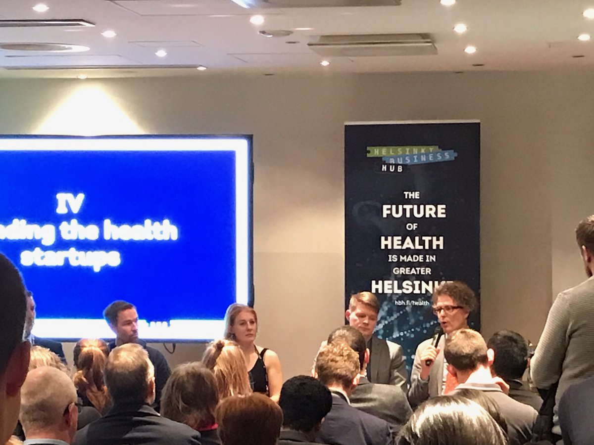 Technology officer @kahripe telling about HUS collaboration with startups and other health tech companies #HUSFindery #HUSTestbed #CleverHealthNetwork #slush2019
