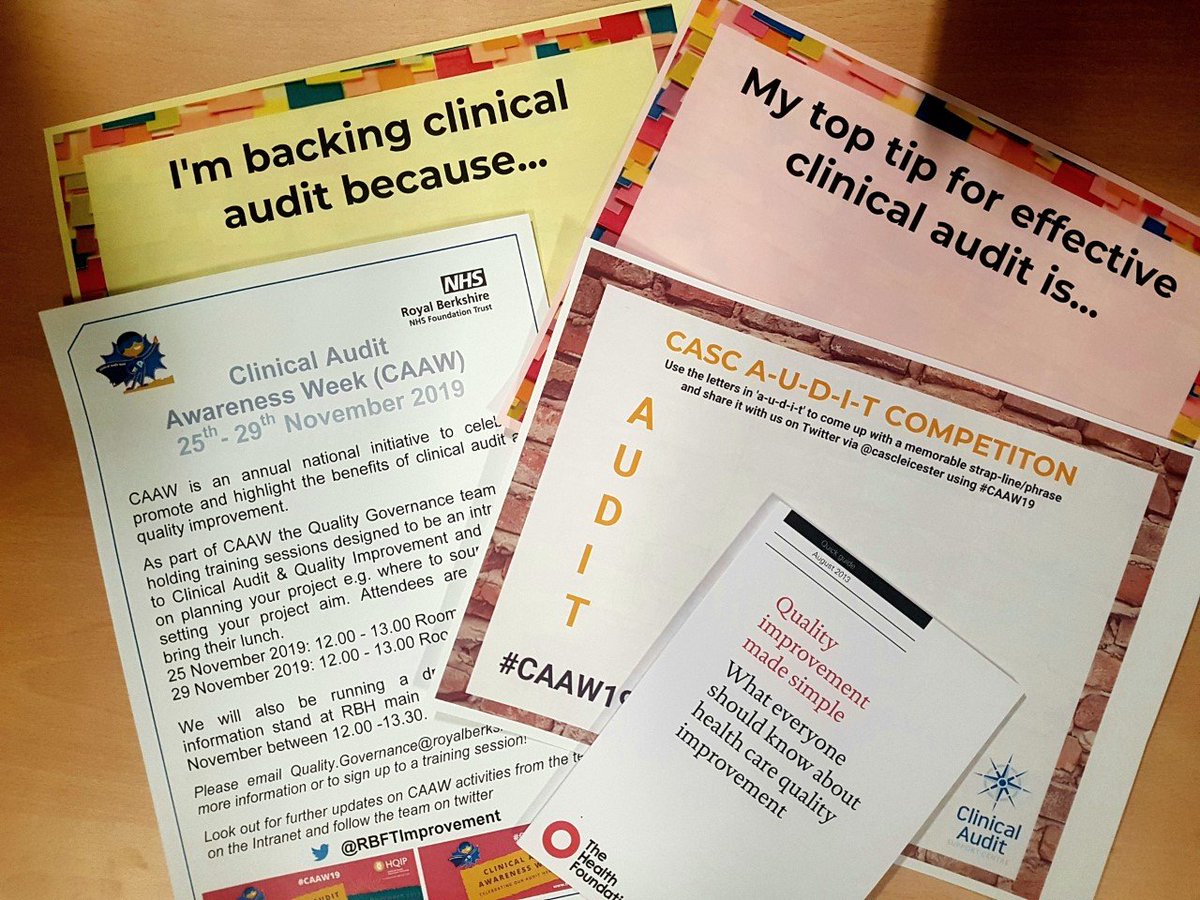 Getting prepared for #CAAW19 next week!! Thanks for the resources <a href="/cascleicester/">CASC Leicester</a>  and <a href="/HealthFdn/">The Health Foundation</a>