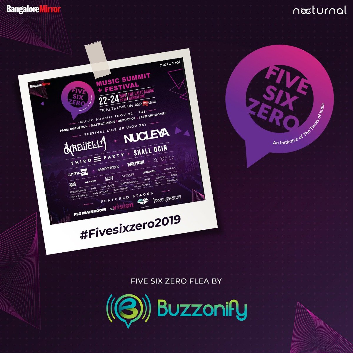 We would like to thank Buzzonify for all their support for #FiveSixZero2019