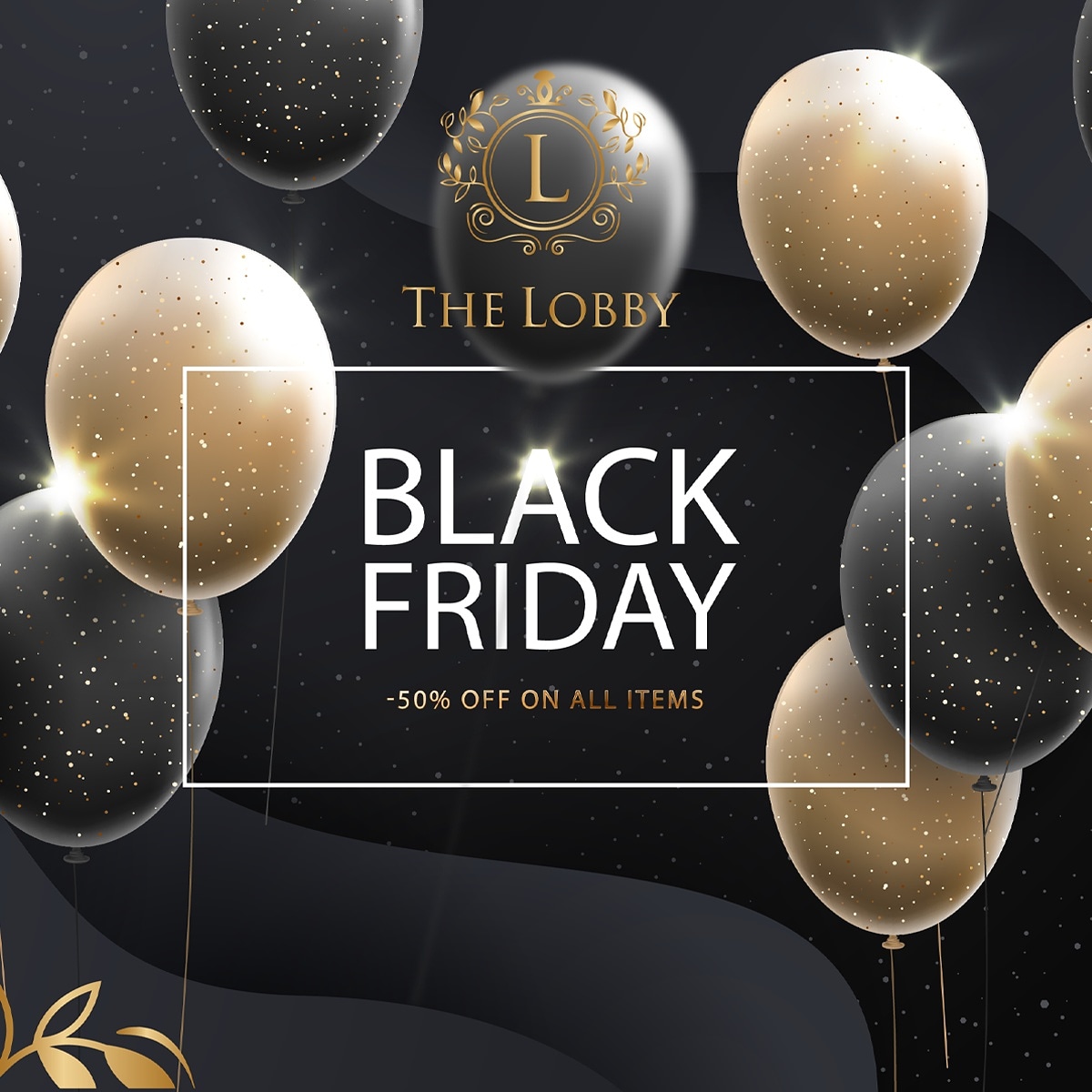 TheLobby6's tweet photo. They go black, we go half
Enjoy 50% on all items for Today

#thelobby_amman #Black_Friday https://t.co/VSlc5BExuM