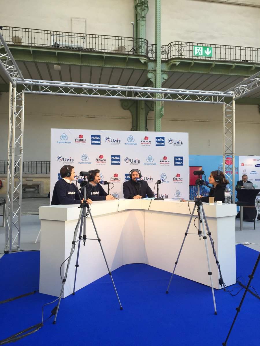 cautioneo's tweet image. [en direct] de radio immo 📻 Merci @kenzabraiga pour l&apos;invitation ! Table ronde du jour sur le thème de l&apos;Innovation au Service de la Location  Gestion avec David Oussadon co-Fondateur de @pinql et Alexis Chauffert-Yvart CEO de @flatsy_immo 👏 #CongresdelUNIS #radioimmo